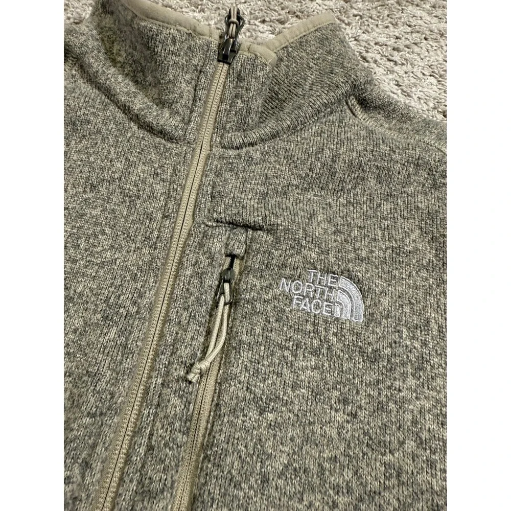The North Face Gordon Lyons 1/4 Zip Fleece‎ L Gray Beige Gorpcore Sweater Winter